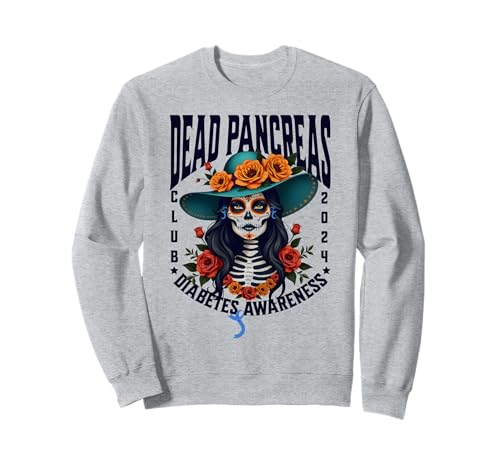 Sociedad del Páncreas Muerto Concientización sobre la Diabetes Sugar Skull Club Sudadera