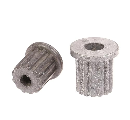 Bevel Gear Pinion Hardware Mechanical 1pcs 12/15 Center Gear Leaf Water Metal Axis Washer Spare Parts Components for Laundry Parts(12 Teeth)