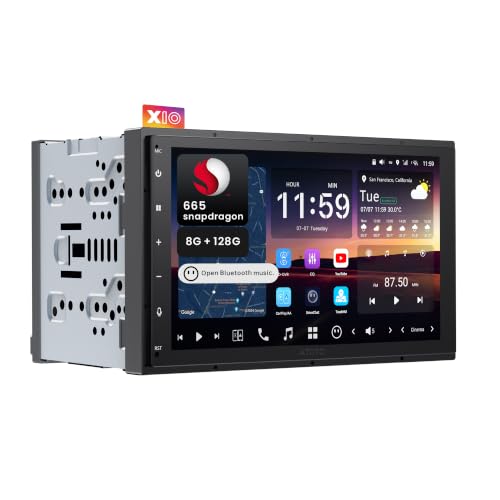Image of 7-Inch Touchscreen Double-DIN Car Stereo,AI Agent,7.1.2 Surround Stage,4V RCA, 4G LTE, 8G+128G in-Dash Navi,Optical SPDIF Output,HDMI Input, ADS Protocol,Wireless CarPlay&Android Auto