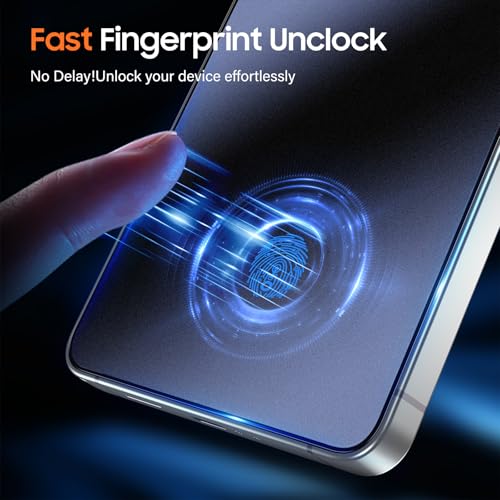 Image of UniqueMe 2 PACK for Samsung Galaxy S25 Ultra Matte Screen Protector | Anti-Glare, Anti-Fingerprint, Fingerprint Unlocking, Easy Installation, Bubble-Free, 9H Hardness, Tempered Glass