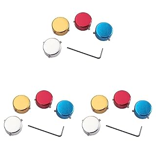 AutoSwan 12 PIÈCES Séries Pédales de Guitare Interrupteur AU PiedTopper en Alliage D’Aluminium Effet de Guitare Chapeau D’Ongle de Pied pour les Effets de Guitare - Les Beatles, Paul McCartney, John Lennon, RIngo Starr, George Harrison