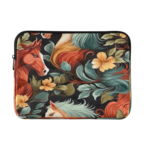 Funda para laptop 13-14 pulgadas impermeable con diseño de caballo