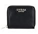 GUESS womens Laurel Small Zip Around Wallet, Black, one size US