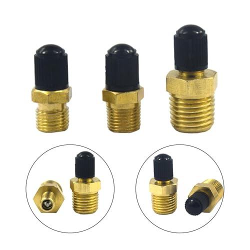 Tapones para válvula de bicicleta con núcleo automático para presión de neumáticos, adaptadores de válvula con rosca 1/4 y 1/8 NPT miniatura 4