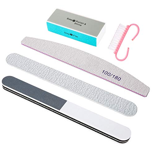 Cimenn 5pcs / set limas de uñas en polvo Brocha de pulir duradera Accesorios Herramientas de esmalte en gel UV