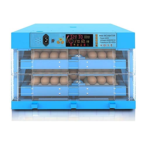 ZFF Automatic Eggs Incubator 128 Digital Eggs Hatcher For Hatching Poultry Chicken Duck Dove Goose Birds Temperature Humidity Control