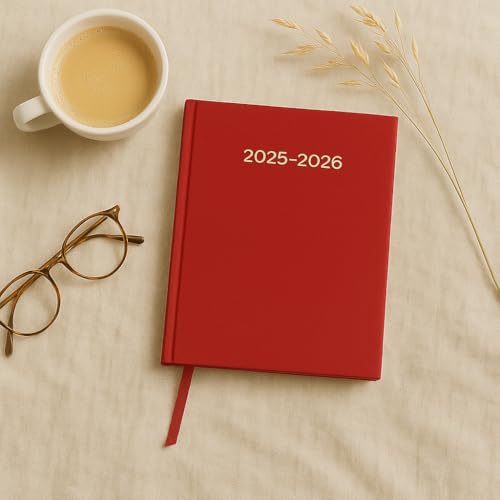 Top Sale 2025-26 A5 Week To View Academic/Mid-year Diary - Red - Image 2