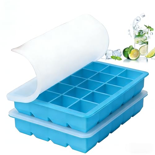 Molde para congelar silicona 1 cucharada azul 2 piezas miniatura 1