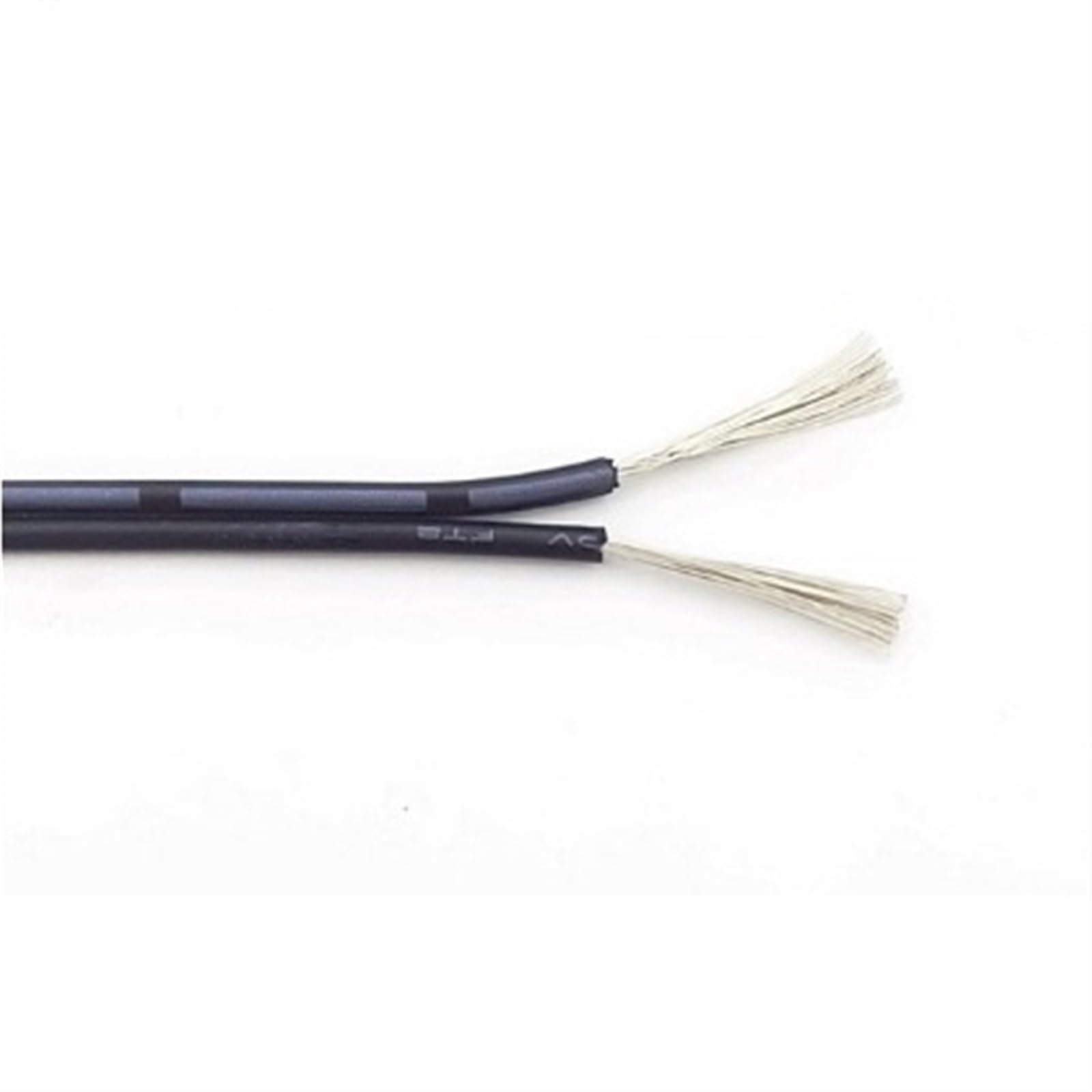 ELLANA Cable Flexible UL2468 Extend Cord 2 Pins Lamp Lighting Cable 28 26 24 22 20 18 16 AWG White Black Red Wire PVC Electric Copper Cable Extension Connector (Color : Black White, Size : 16AWG)