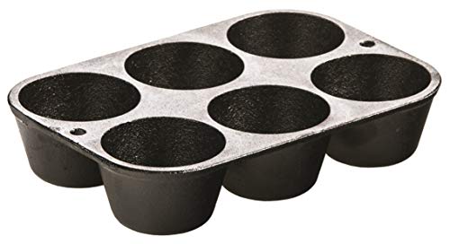 Lodge L5P3 Cast Iron Cookware Mini Muffin/Cornbread Pan, Pre-Seasoned