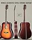 Winzz Akustikgitarren 4/4, Anfänger Gitarren 41 Zoll mit Gitarrentkoffer, Stimmgerät, Gurt, Plektren, Extra Saite und Gitarrenständer, Dunkler Sonnenschliff (Matt,Sunburst)