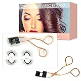 Richsky Magnetic Eyelashes without Eyeliner,Magnetic Eyelashes Applicator Tool Kit,Glue-free...