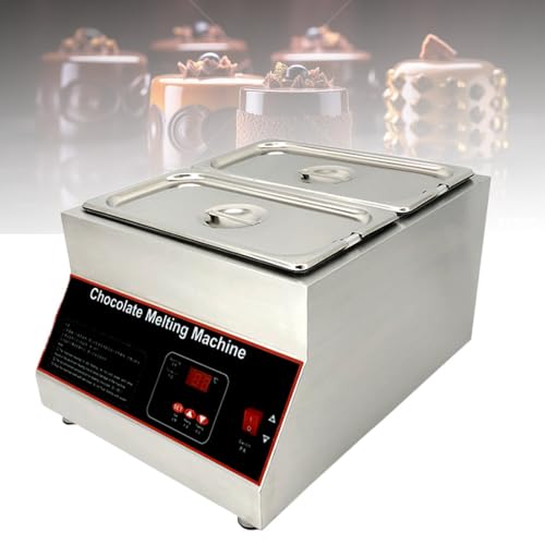 ShaiVrissian Máquina Templado Chocolate Profesional,Fundidor Eléctrico Comercial,Control Digital,1-4 Tanques,Temperatura 0-85°c,Tapa Fácil Apertura,para Cafés Y Pastelerías 2