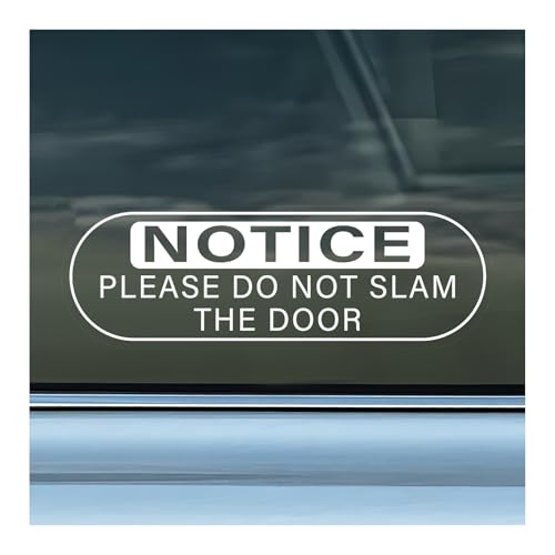 VCYOPN 2 PCS Do Not Slam The Door Sticker, 5.9x2