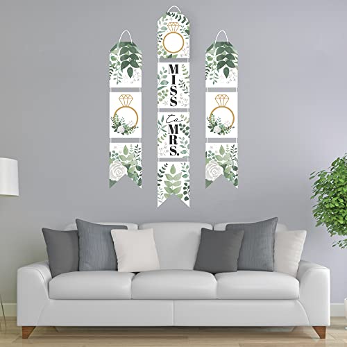 Bannières verticales suspendues Boho Botanical Bride pour décoration murale mariage