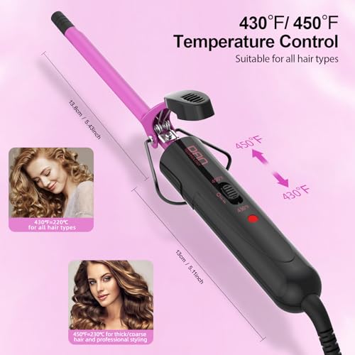 Dan Technology 23513 Small Ceramic Curling Wand With Adjustable Temperature For Tight Curls On Short & Long Hair thumb #3