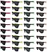The Gags Wholesale Party Pack-48 Assorted Cool Colors Neon Sunglasses for Graduation-Mardi-Gras-Holidays-Birthdays