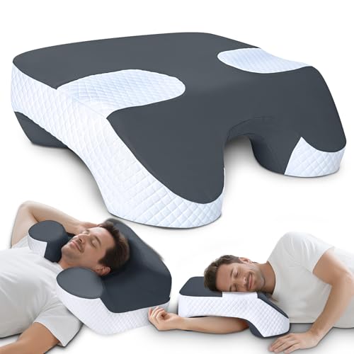 SAHEYER Side Sleeper Pillow Arm Holes, 2 in 1 Shoulder