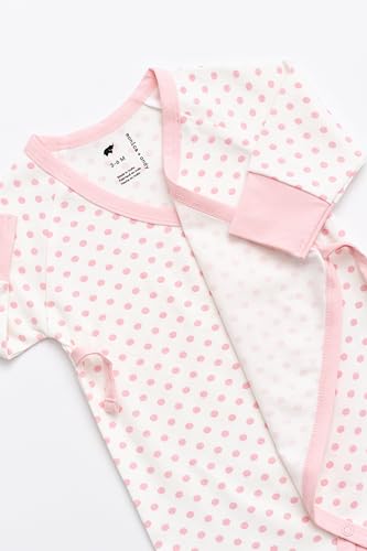 Image of monica + andy Kimono Tie Long Sleeve One Piece, 100% Organic Baby Clothes for Girls & Boys, Preemie, Newborn & Infant
