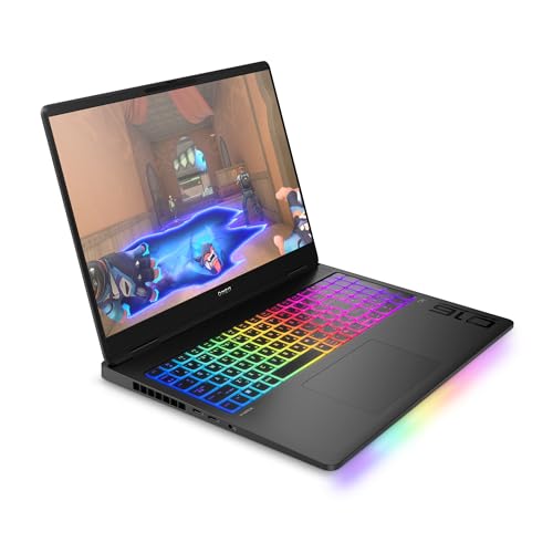 Image of HP OMEN MAX 16 In Gaming Laptop Intel Core Ultra 9 275HX RTX 5080 16GB GDDR7 24GB DDR5 RAM 1TB PCIe Gen4 SSD 2K QHD 165Hz 3ms IPS Display WiFi 7 Bluetooth 5.4 RGB Keyboard Windows 11 Home Shadow Black