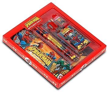 Prancing Unicorn Stylish Pencils Stationary Kit Set of 2 Pencils, Eraser & Sharpener, Color Box, Scale- Set for Kids, Boys and Girls, Gift Stationery (Spiderman) (B0C6T9Z3N9) Amazon Price History, Amazon Price Tracker