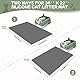 Homegroove 2Pcs Silicone Cat Litter Box Mat, 86.3x55CM Large Kitty Litter Box Mat for Indoor Cats, Litter Trapping (Grey, 86.3x55.8x0.1 Zentimeter)