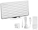 ViewTV VT-826DJ 50 Mile Range HDTV All-In-One Indoor HD Amplified Digital TV Antenna with Built-In Wireless Doorbell Receiver, USB Power Supply - White
