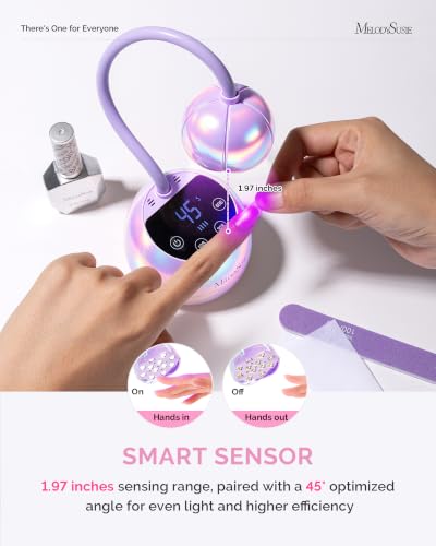 Image of MelodySusie Gooseneck Cordless UV Nail Lamp P-ArtM2 Light for Nail Tips
