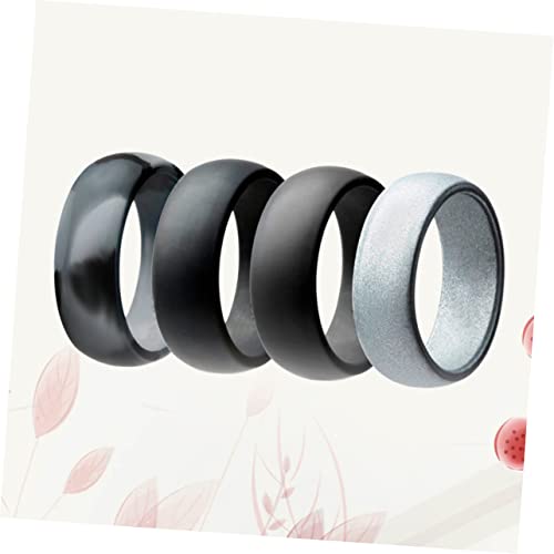Anillos de boda de silicona para mujer y hombre miniatura 4