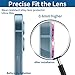 KIQ Premium Protection Heavy Duty Diamond Back Camera Lens Anti-Scratch and Lightweight for Apple iPhone 12 Pro Max (Rainbow)