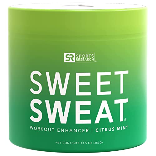 Sweet Sweat 'Workout Enhancer' Gel XL Jar - Maximize Your Exercise & Sweat Faster - 13.5oz (Citrus Mint)