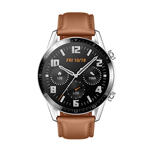 Huawei Watch GT2 Classic   Smartwatch con Caja de 46 Mm (Hasta 2 Semanas de Batería, Pantalla Táctil Amoled de 1.39