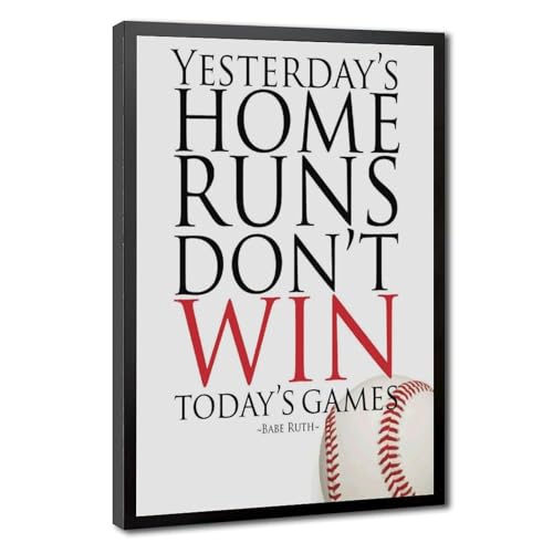 Poster Yesterday's Home Runs mnyuein sur toile encadrée pour déco bureau 30x45 cm