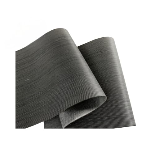 REACHYEA L: 2,5 m, ancho: 580 mm, T: 0,3 mm, línea blanca y negra, chapa de madera, bricolaje, decoración de muebles, revestimiento de pared, estilo interior del coche (2,5 x 0,58 m)