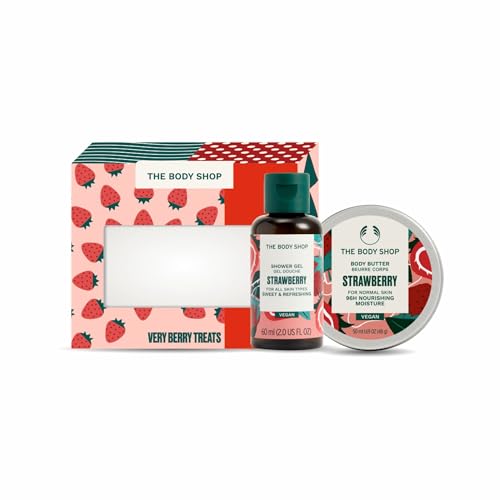 Image of The Body Shop Strawberry Shower Gel and Body Butter Gift Set 1 Pack