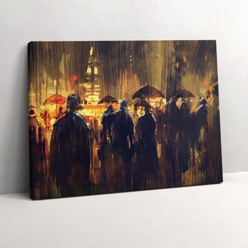 Grand Tableaux 80x60cm de marché pour illuminer votre salon avec art