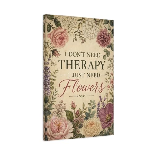 Toile vintage imprimée fleurs multicolores | Créez un salon chaleureux et poétique