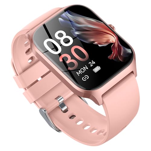 Image of CASCHO Smart Watches for Women (Android /iOS), 1.85 inch HD Smart Watch with Calls /Messages /AI Voice Control, Sleep /Heart Rate /SpO2, 120+ Sports Modes Fitness Tracker Watch - Lilac Pink