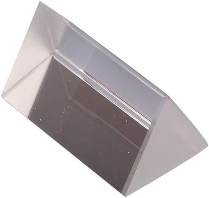 Optical Glass Triangular Prism Physics Teaching Light Spectrum Model Educational Science Kits (5cm)