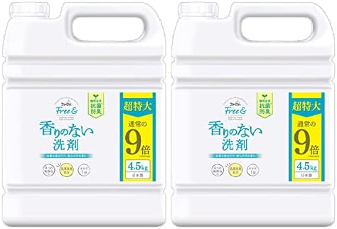 ［2個セット］ファーファ Free＆（フリーアンド） 超コン液体洗剤 無香料 詰替 4.5kg