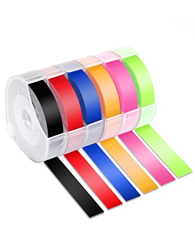 Ruban pour Dymo 3D relief 9mm compatible avec Label Buddy et Office Mate II