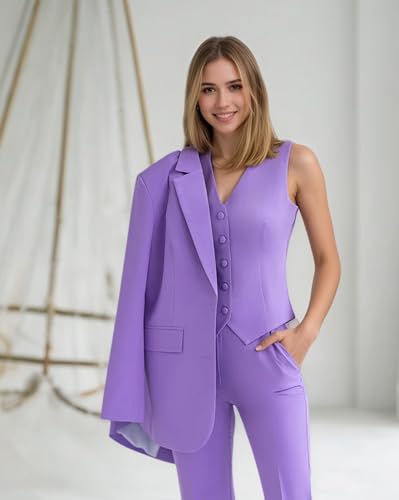 Formal Suits for Women 3 Piece Womens Suit Business Casual Womens Tuxedo Suit Set4