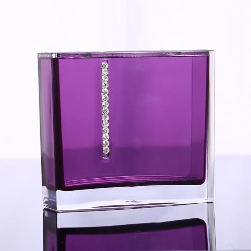 Set de baño acrílico morado fácil de limpiar y altamente resistente 5