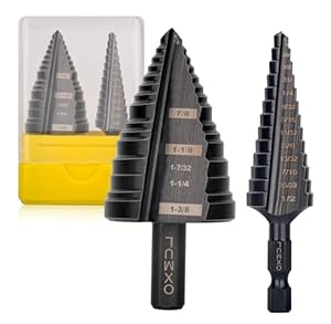 OXMUL M35 Stufenbohrer-Set, 19-Schritte, 2 Stück