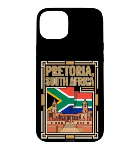 Pretoria South Africa Flag Union Buildings Landmark Retro Case for iPhone 15 Plus