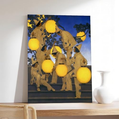 Poster The Lantern Bearers Maxfield Parrish impression toile suspendre 50x75 cm