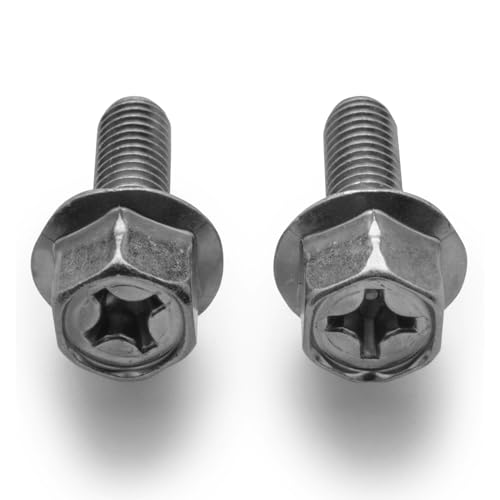 Easyboost 2 Schrauben M6x18mm für Auspuff Roller 50ccm Yamaha Bw’s MBK Booster Nitro Aerox Mach-G Jog-R Ovetto Malaguti F10 F12 F15 Aprilia SR CPI Krümmer Stehbolzen