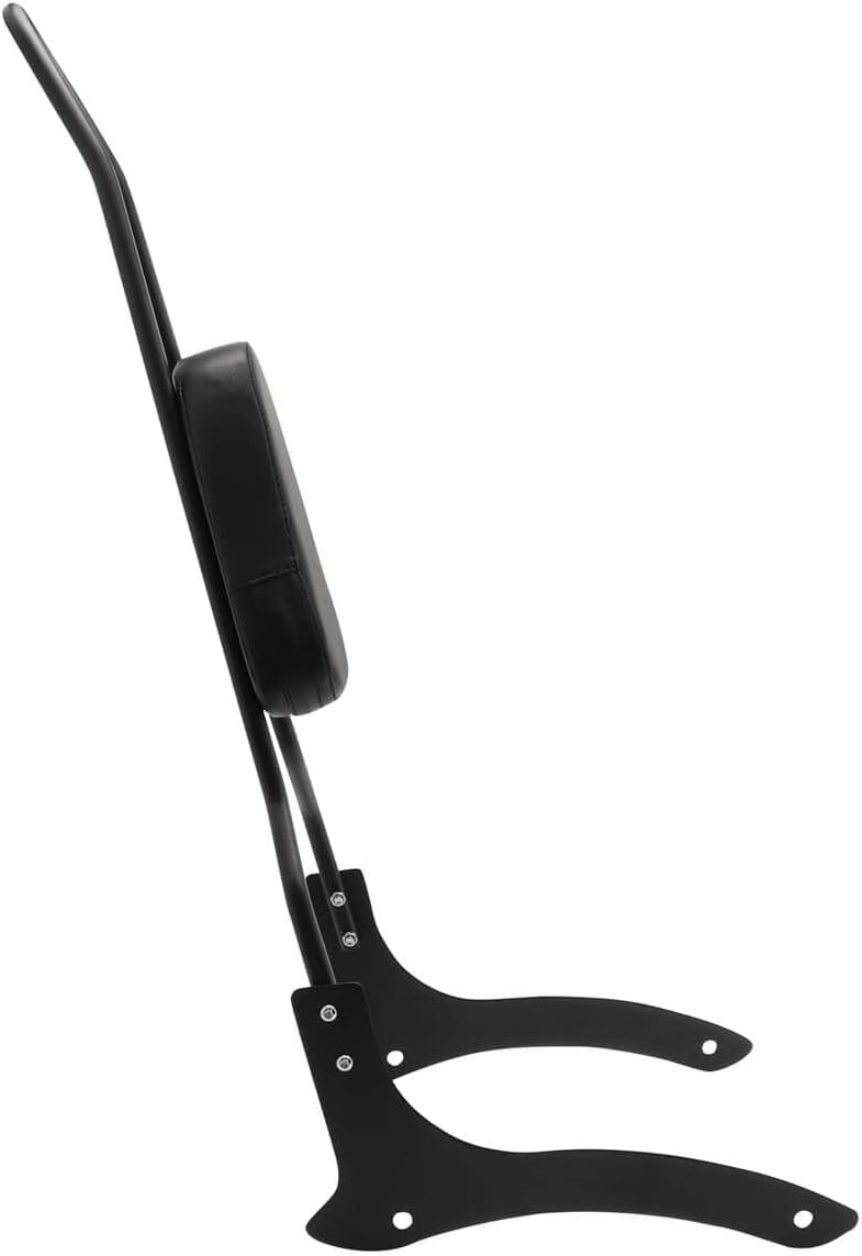 Passenger Sissy Bar with Rear Pad Backrest for Yamaha V Star 1100 XVS1100 XVS1100A/AT/AW 1999-2009, Black