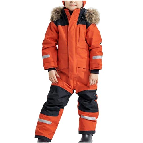 Snow Suits Kids Girls Boys Winter One Piece Snowsuits Waterproof Windproof Outdoor Snowboarding Ski Suits Overalls