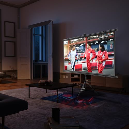 Pantalla de proyección retráctil para cine en casa 72" 4:3 miniatura 7